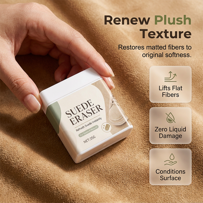 👟 Instant Suede & Nubuck Cleaner Eraser Block - Waterless Shoe Stain & Scuff Remover 🧼