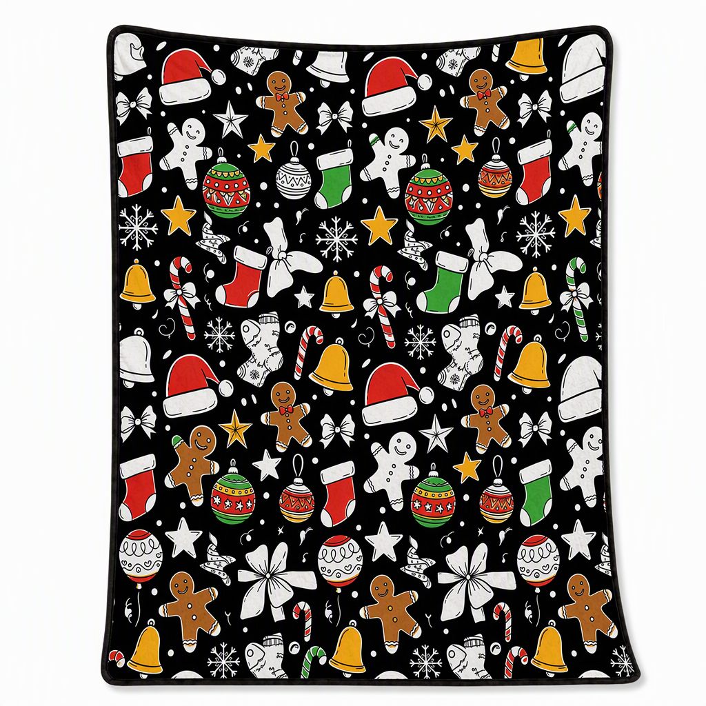 🎄 DIY Christmas Coloring Blanket – Washable Cozy Throw 🎨