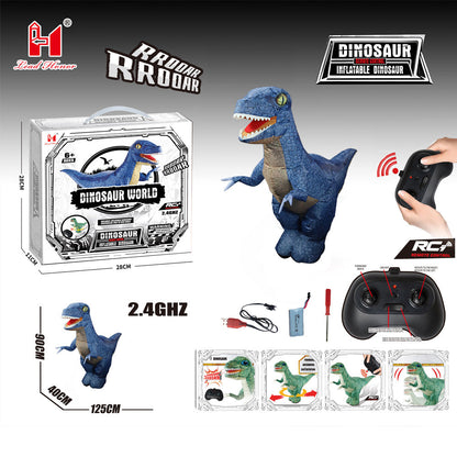🦖 Remote Control Inflatable Dinosaur Toy with 2.4G Controller 🎮