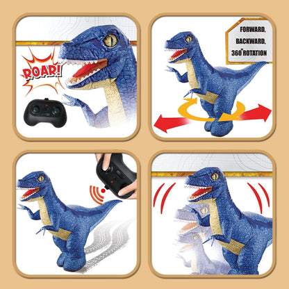 🦖 Remote Control Inflatable Dinosaur Toy with 2.4G Controller 🎮