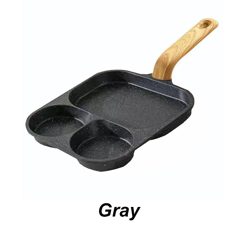 🍳 3-In-1 Split Non-Stick Frying Pan - Divided Breakfast Skillet for Eggs & Burgers 🥞