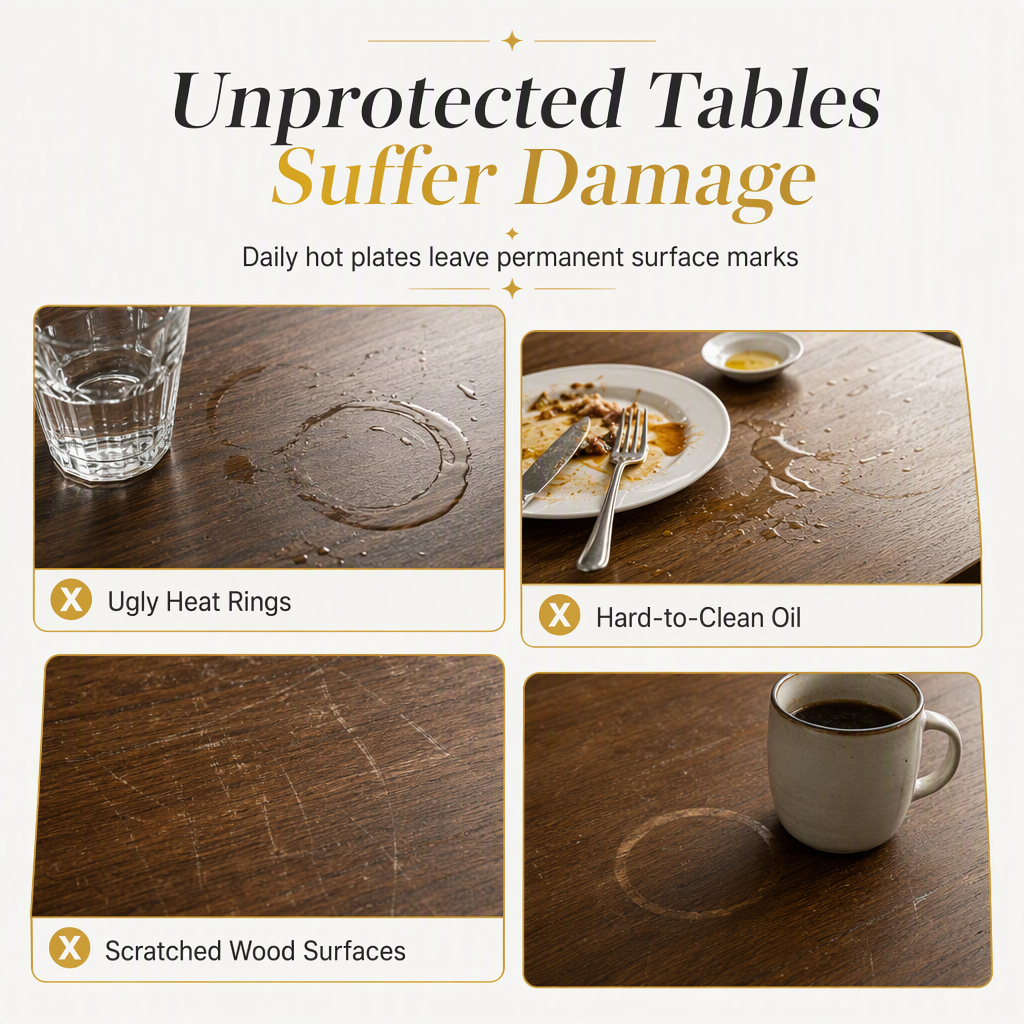 ✨ Creative Peony Floral Hollow PVC Placemat & Heat Insulation Table Mat 🍽️