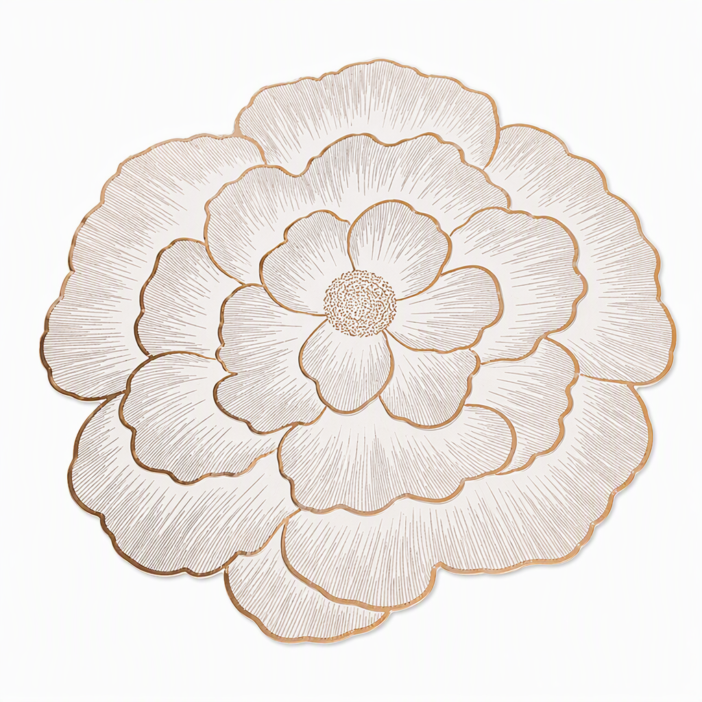 ✨ Creative Peony Floral Hollow PVC Placemat & Heat Insulation Table Mat 🍽️