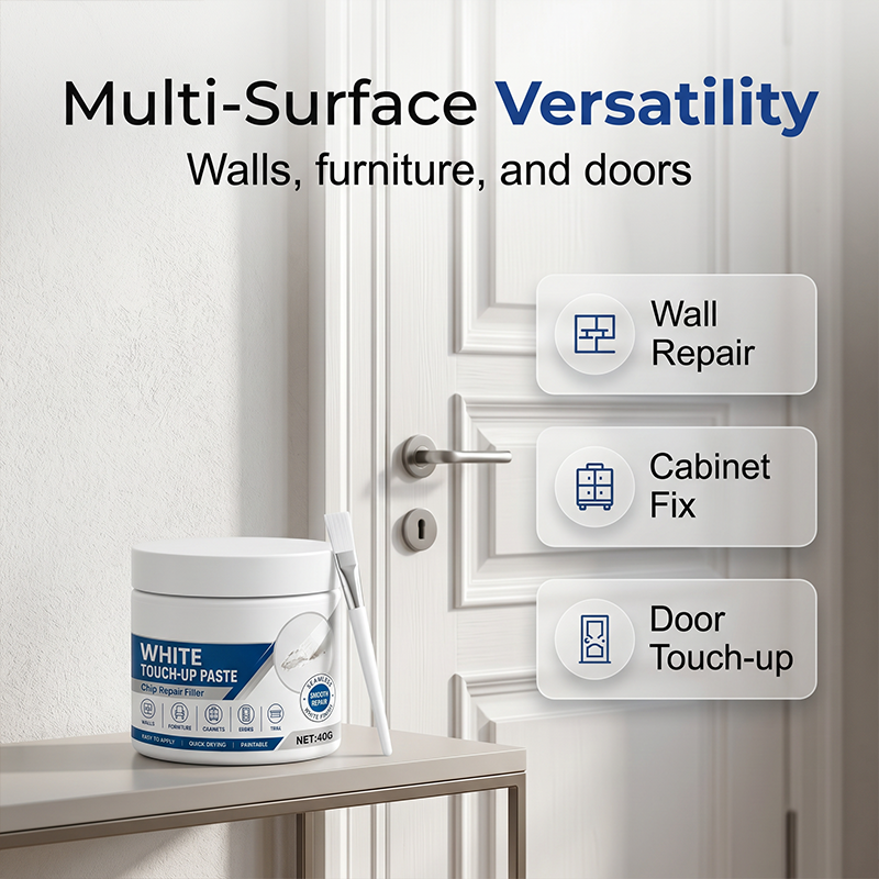 🖌️✨ Limited-Time Buy 1 Get 1 Free 🏠✨ White Furniture Touch-Up Paste with Built-in Brush