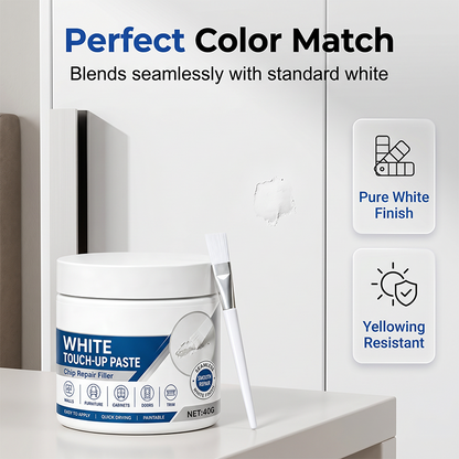 🖌️✨ Limited-Time Buy 1 Get 1 Free 🏠✨ White Furniture Touch-Up Paste with Built-in Brush