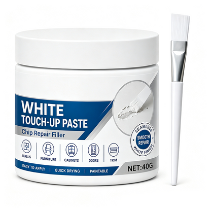 🖌️✨ Limited-Time Buy 1 Get 1 Free 🏠✨ White Furniture Touch-Up Paste with Built-in Brush