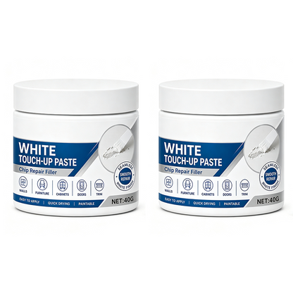🖌️✨ Limited-Time Buy 1 Get 1 Free 🏠✨ White Furniture Touch-Up Paste with Built-in Brush