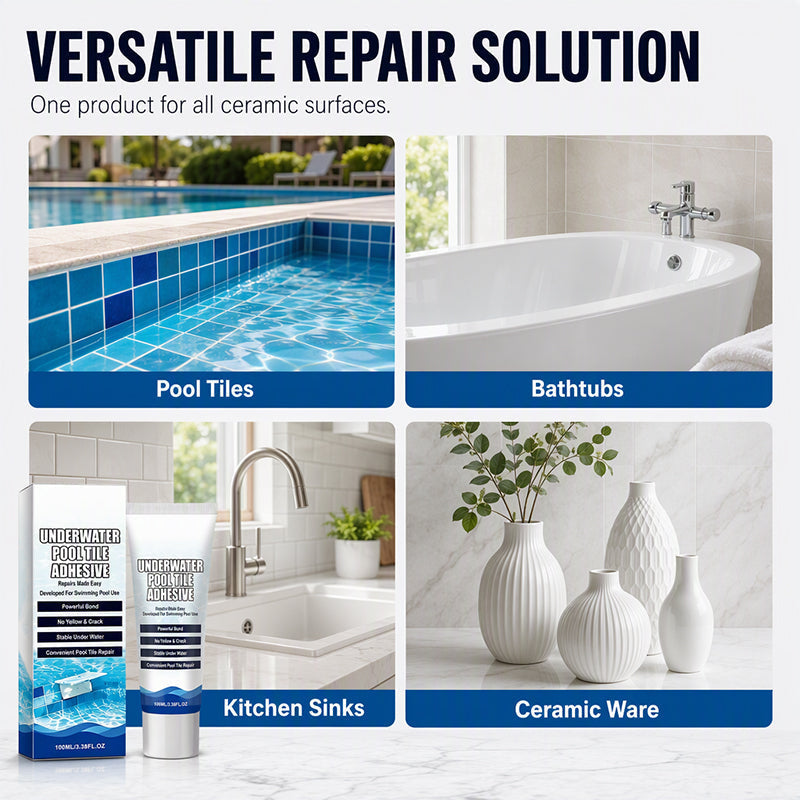 💧High Strength Underwater Pool Tile Adhesive