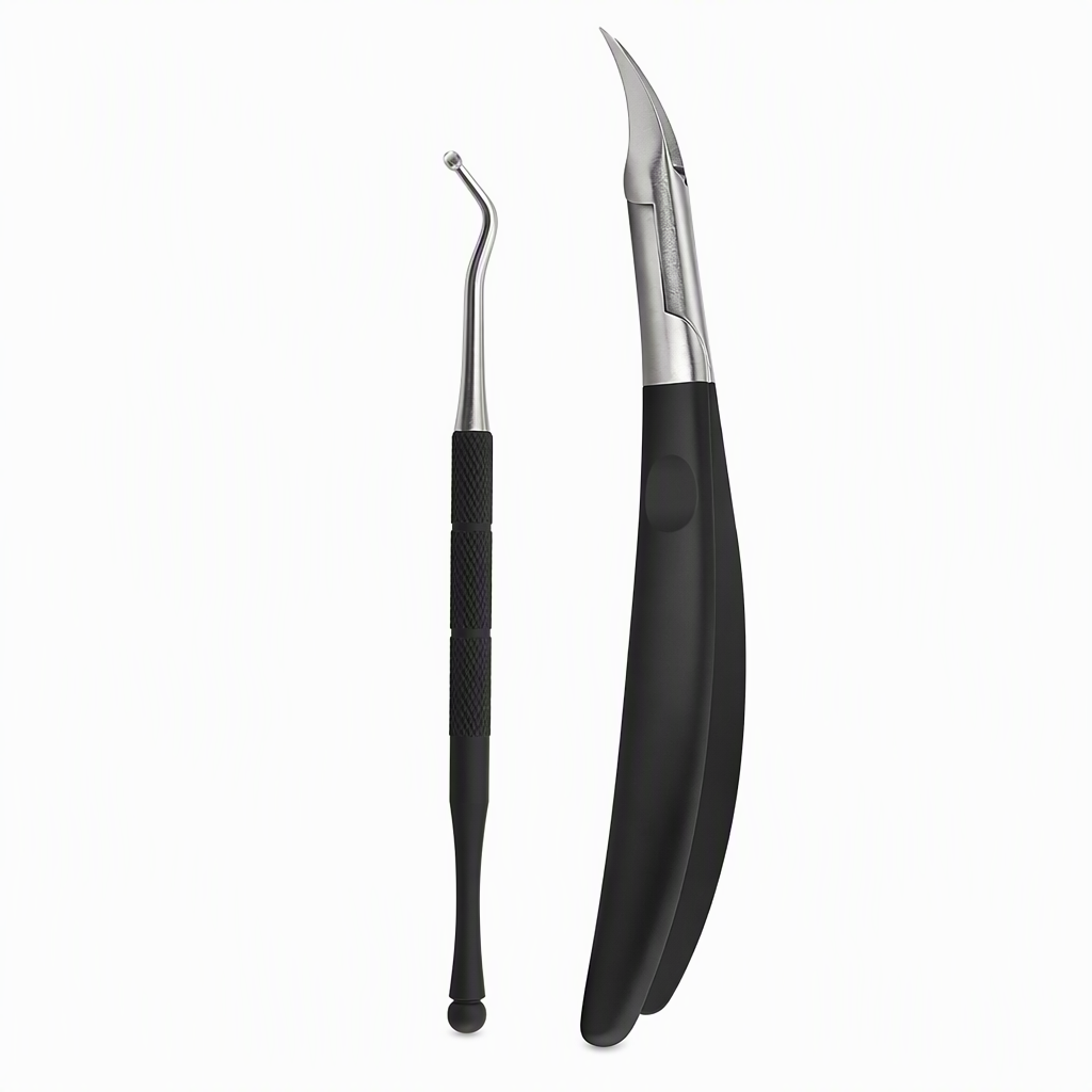 ⏰Stainless Steel Ingrown Toenail Clipper and Dead Skin Nipper 2 Piece Manicure Set