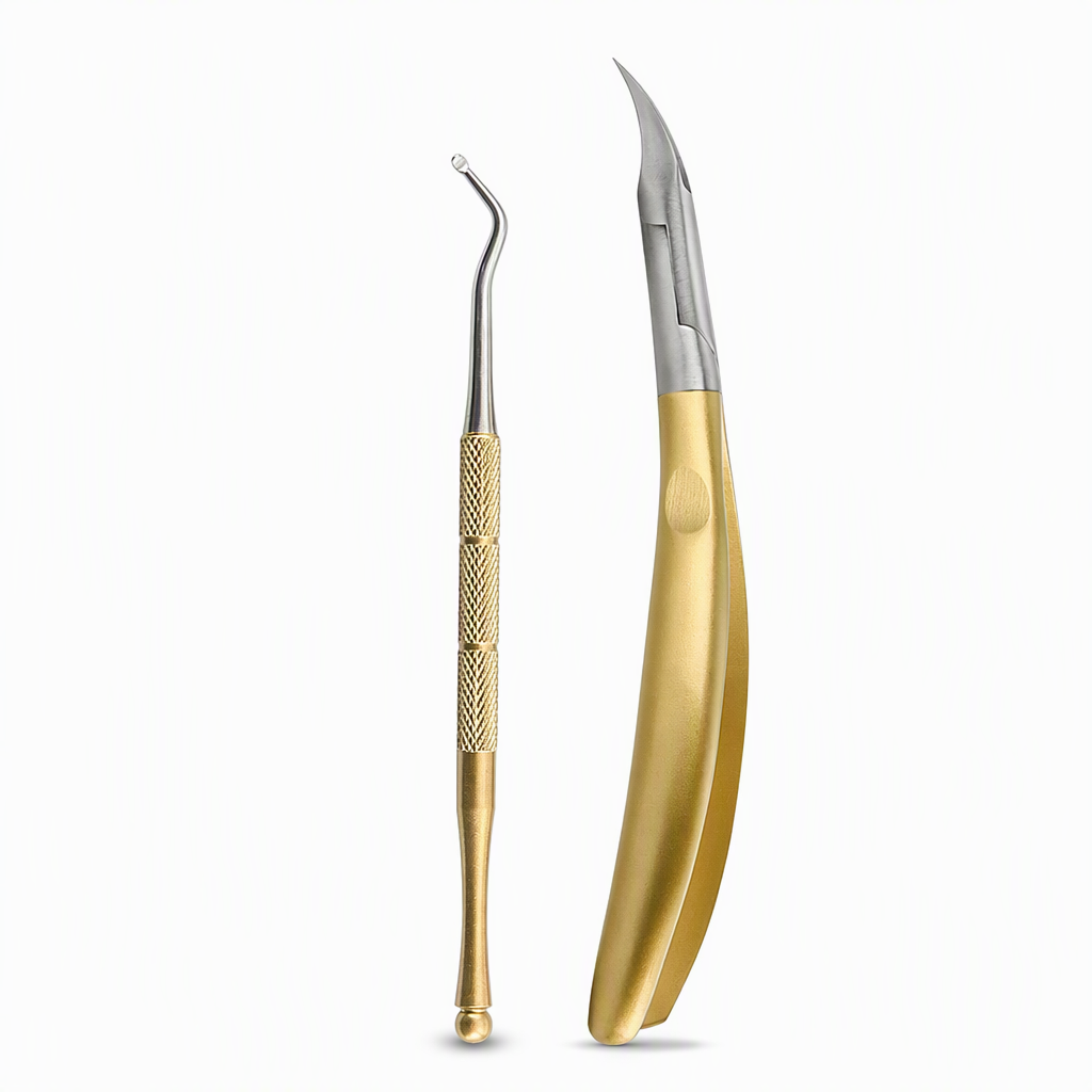 ⏰Stainless Steel Ingrown Toenail Clipper and Dead Skin Nipper 2 Piece Manicure Set