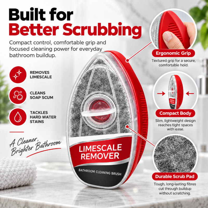 Limescale Remover Bathroom Cleaning Brush