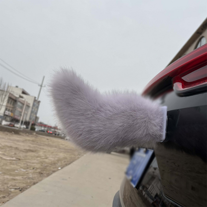 🐾 Rechargeable Animated Car Tail – Voice, Remote & Pat-Activated Wagging Plush Decor