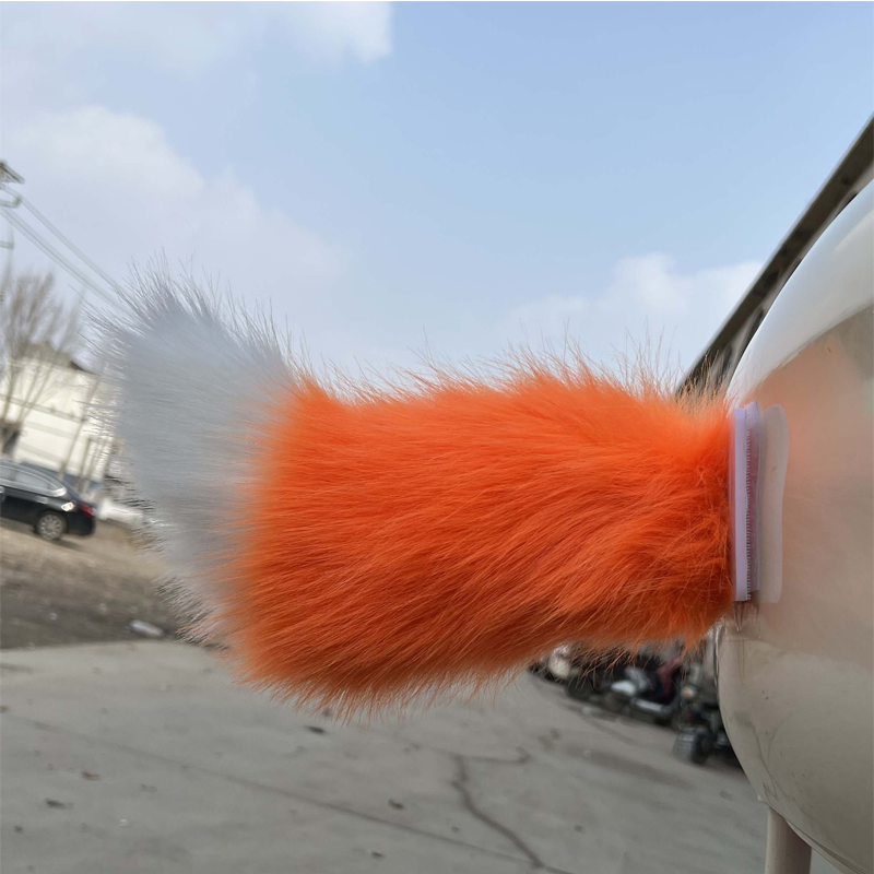 🐾 Rechargeable Animated Car Tail – Voice, Remote & Pat-Activated Wagging Plush Decor