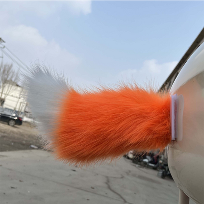 🐾 Rechargeable Animated Car Tail – Voice, Remote & Pat-Activated Wagging Plush Decor