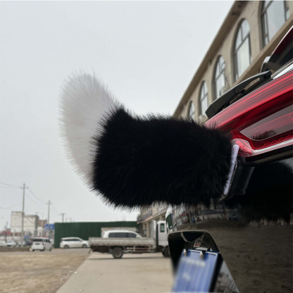 🐾 Rechargeable Animated Car Tail – Voice, Remote & Pat-Activated Wagging Plush Decor