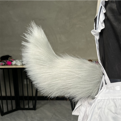 🐾 Rechargeable Animated Car Tail – Voice, Remote & Pat-Activated Wagging Plush Decor