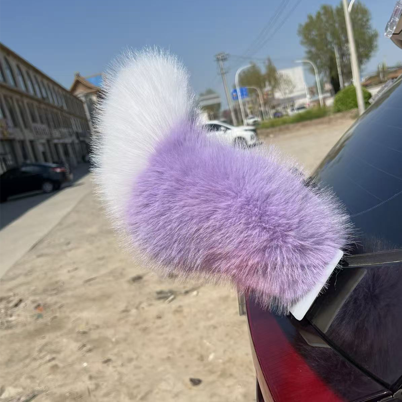 🐾 Rechargeable Animated Car Tail – Voice, Remote & Pat-Activated Wagging Plush Decor