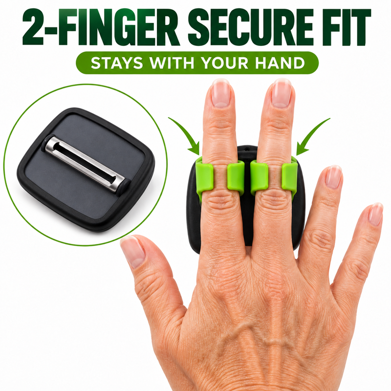Ergonomic Two-Finger Fruit and Vegetable Peeler