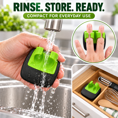 🥕 2PCS Ergonomic Two-Finger Palm Peeler – Fast, Controlled Fruit & Vegetable Peeling