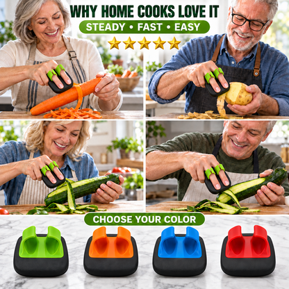 🥕 2PCS Ergonomic Two-Finger Palm Peeler – Fast, Controlled Fruit & Vegetable Peeling