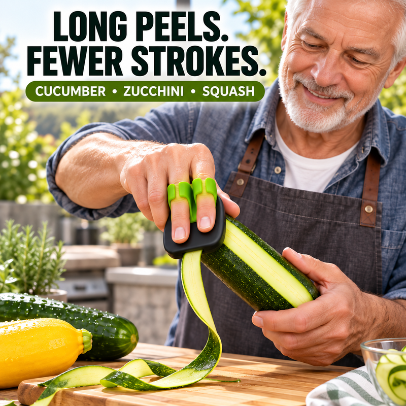🥕 2PCS Ergonomic Two-Finger Palm Peeler – Fast, Controlled Fruit & Vegetable Peeling