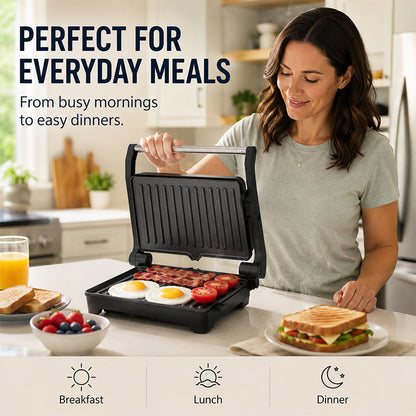 🥪 180° Flat Panini Press Grill & Electric Sandwich Maker 🥩