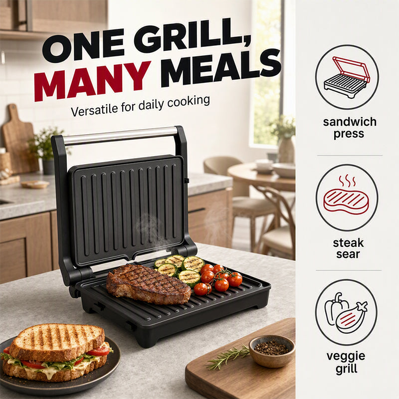 🥪 180° Flat Panini Press Grill & Electric Sandwich Maker 🥩