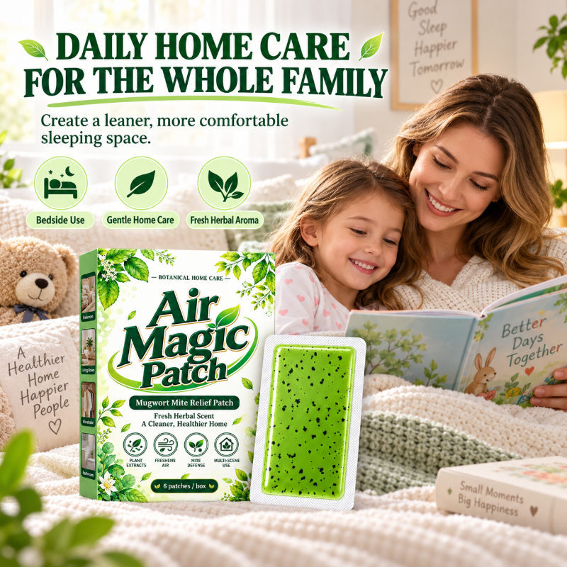 🌿 Long-Lasting Mugwort Mite Relief Patch - 60-Day Natural Defense 🛏️