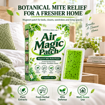 🌿 6PCS Mugwort Herbal Mite-Deterrent Patches – Long-Lasting Home Freshness ✨