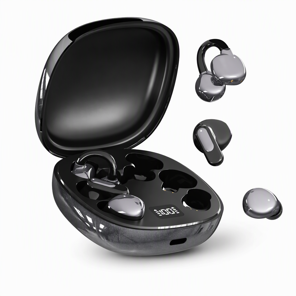 🎧 B115 Multi-Style Bluetooth Earphones - 3-in-1 Wireless Ear-Clip & In-Ear Set