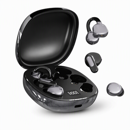 🎧 B115 Multi-Style Bluetooth Earphones - 3-in-1 Wireless Ear-Clip & In-Ear Set