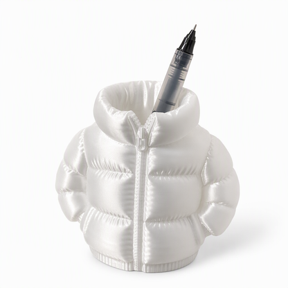 🧥 Puffer Coat Pen Holder ✏️ Cute 3D Printed Desk Organizer