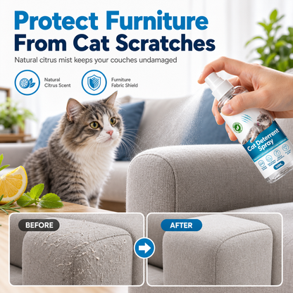 🐱 Natural Citrus Cat Scratch Deterrent Spray - Anti-Scratch Furniture Protector