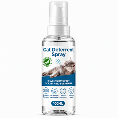 🐱 Natural Citrus Cat Scratch Deterrent Spray - Anti-Scratch Furniture Protector