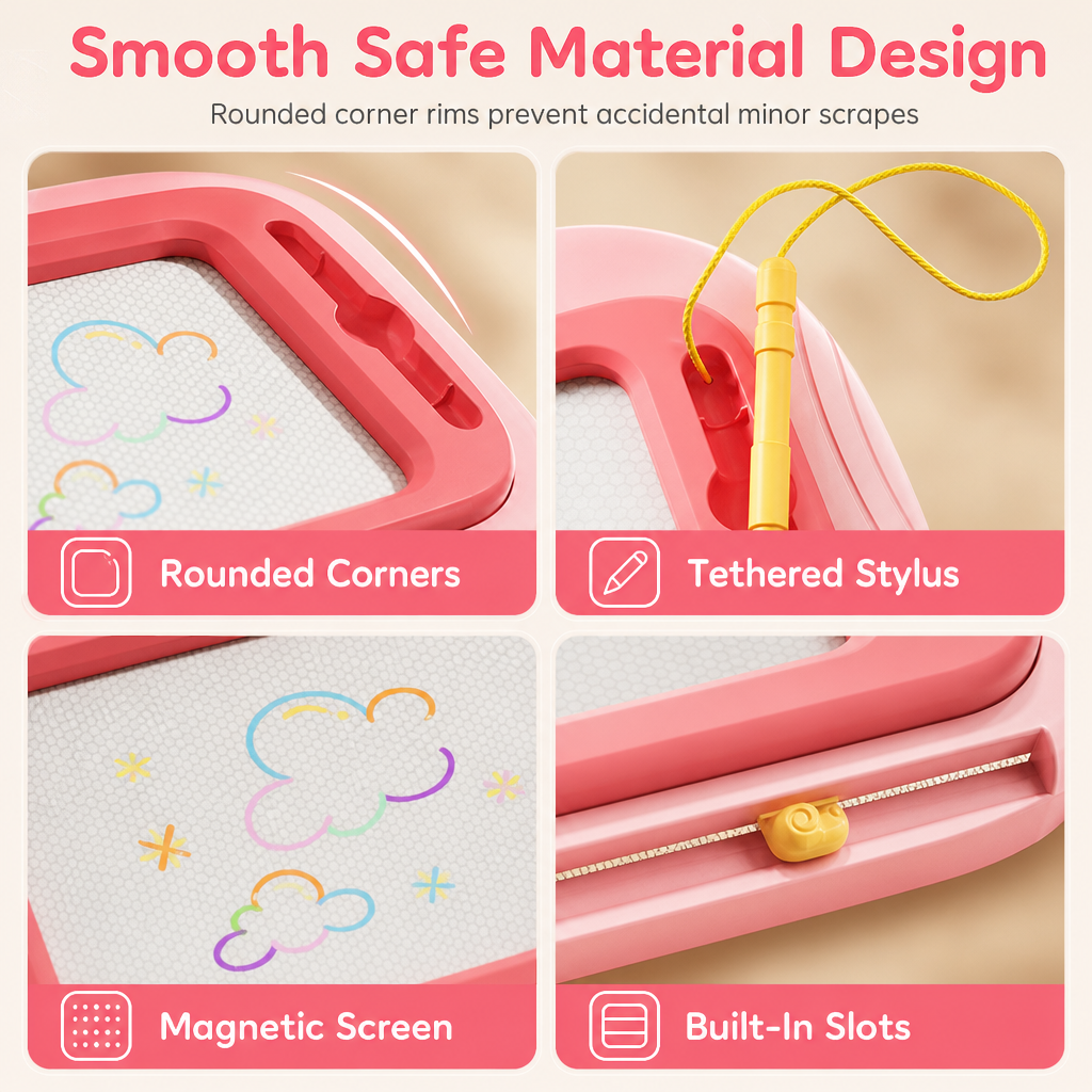 🎨 LIMITED-TIME 50% OFF! ✨ Kids Magnetic Drawing Board – Dust-free, Colorful, Safe 🪁