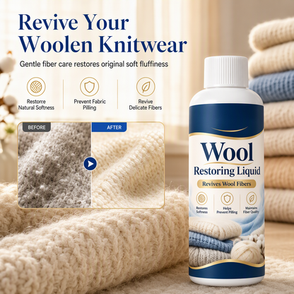 🐑 Wool & Cashmere Restoring Care Solution - Softening & Anti-Pilling Rinse
