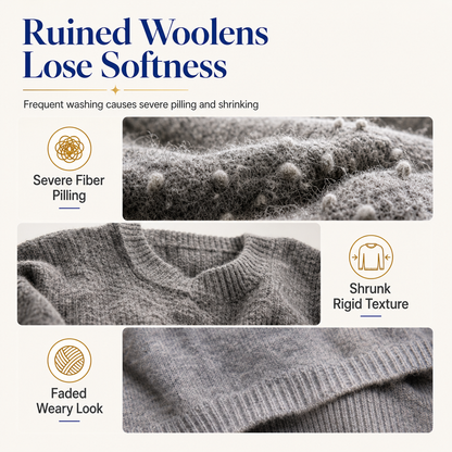 🐑 Wool & Cashmere Restoring Care Solution - Softening & Anti-Pilling Rinse