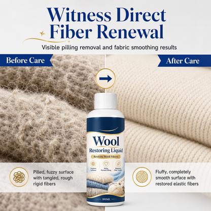 🐑 Wool & Cashmere Restoring Care Solution - Softening & Anti-Pilling Rinse