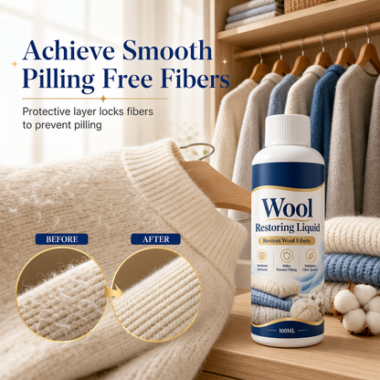 🐑 Wool & Cashmere Restoring Care Solution - Softening & Anti-Pilling Rinse