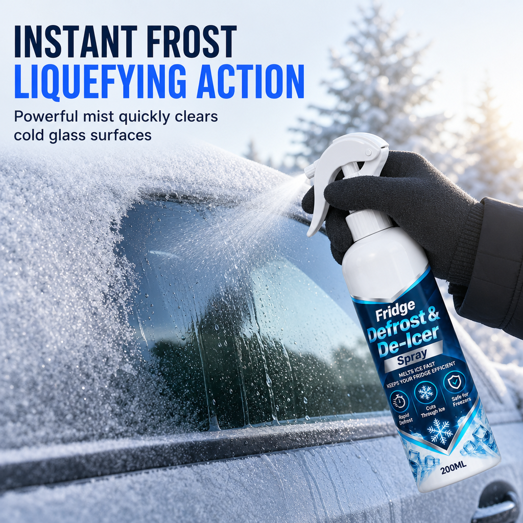 ❄️ Quick Household Defrosting Spray - Fast Refrigerator & Freezer Ice Remover