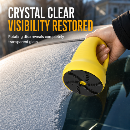 ⚡ Electric Car Snow & Ice Scraper - Motorized Rotary Windshield Cleane