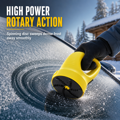 ⚡ Electric Car Snow & Ice Scraper - Motorized Rotary Windshield Cleane