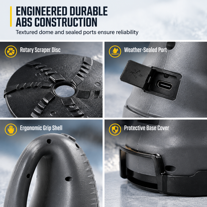 ⚡ Electric Car Snow & Ice Scraper - Motorized Rotary Windshield Cleane