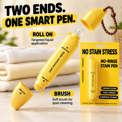 🖊️ Portable Dual-Head Stain Remover Pen - Waterless Stain Cleaning