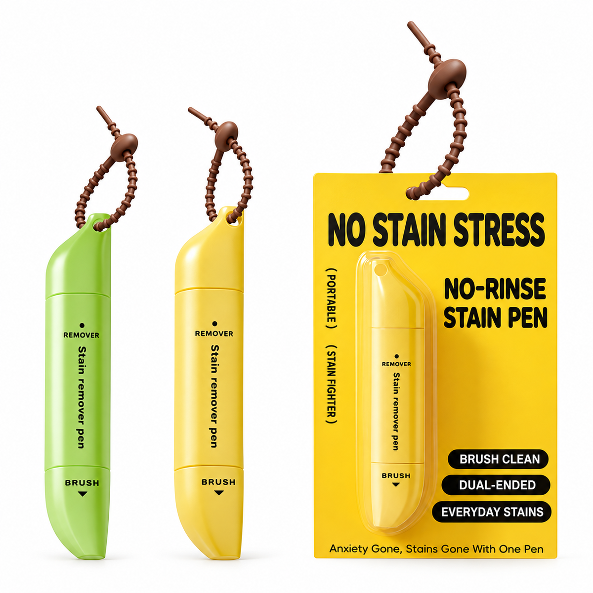 🖊️ Portable Dual-Head Stain Remover Pen - Waterless Stain Cleaning