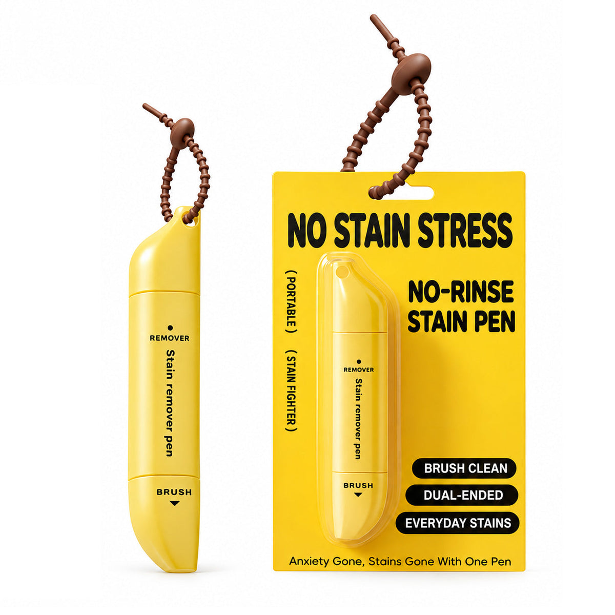 🖊️ Portable Dual-Head Stain Remover Pen - Waterless Stain Cleaning
