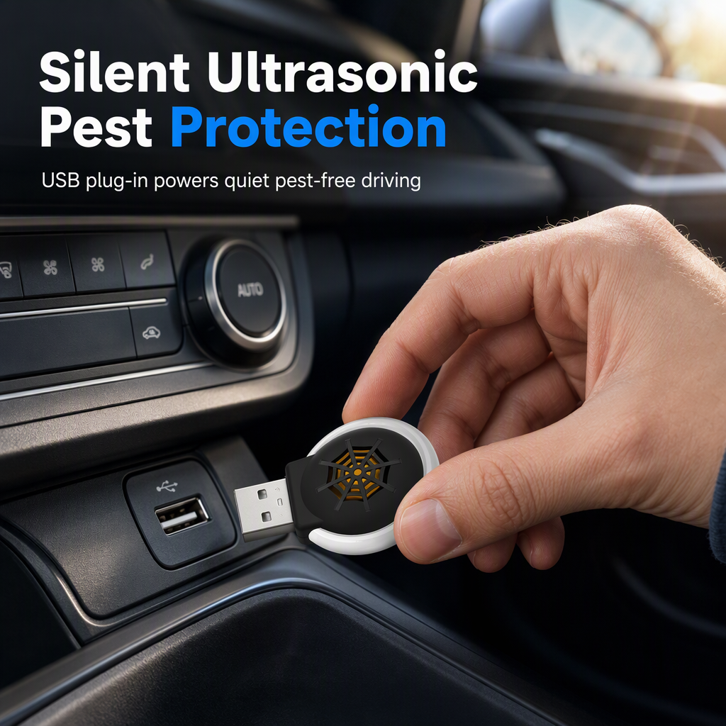 🦟 Portable USB Ultrasonic Pest Repeller - Silent Electronic Insect Defender