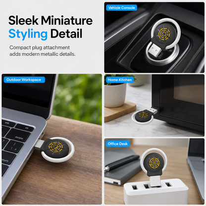 🦟 Portable USB Ultrasonic Pest Repeller - Silent Electronic Insect Defender