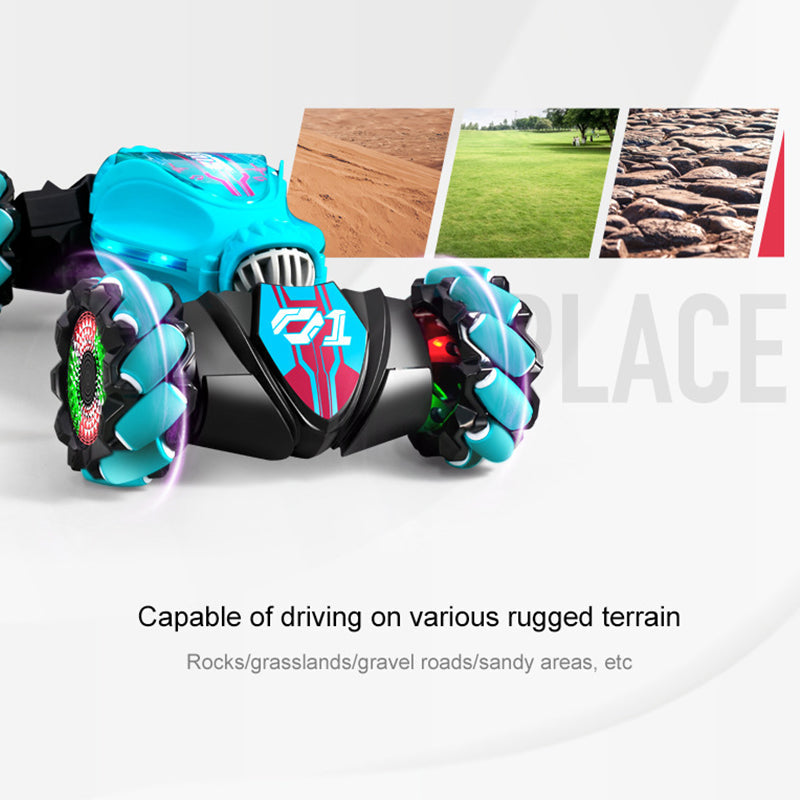 🏎️ Gesture & Remote Dual Control 360° Stunt Drift RC Car - LED & Music Toy