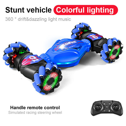 🏎️ Gesture & Remote Dual Control 360° Stunt Drift RC Car - LED & Music Toy